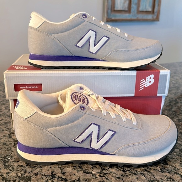 New balance 501 gray and purple NIB 11 - Picture 1 of 8